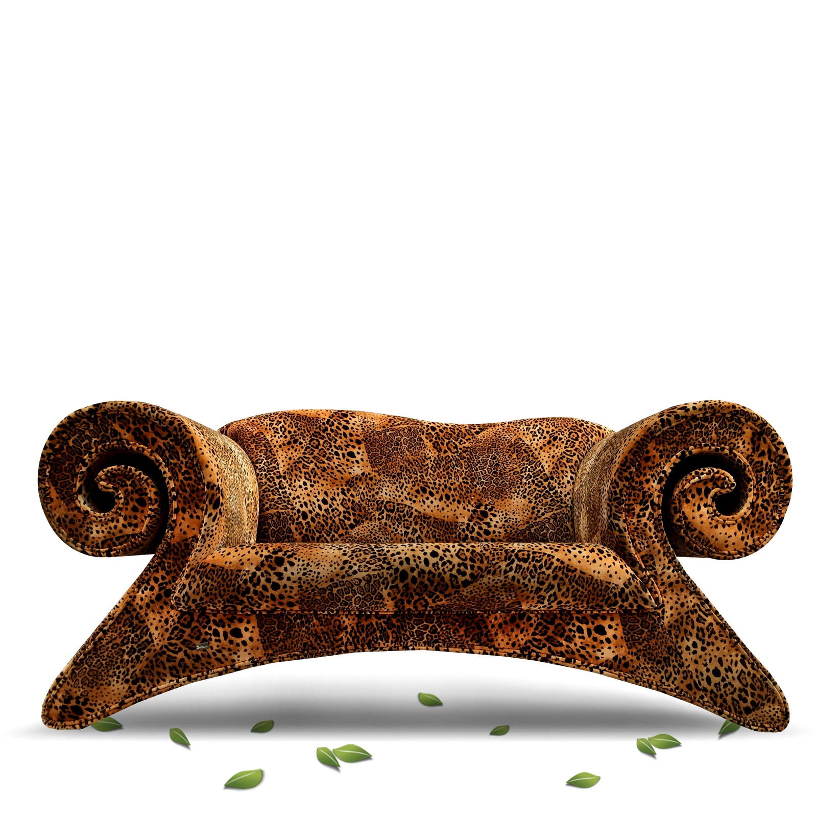 Designsofa BRETZ Möbel Mammut Wildcat 2er Designklassiker Sofa Bretz Mammut Wildcat gold