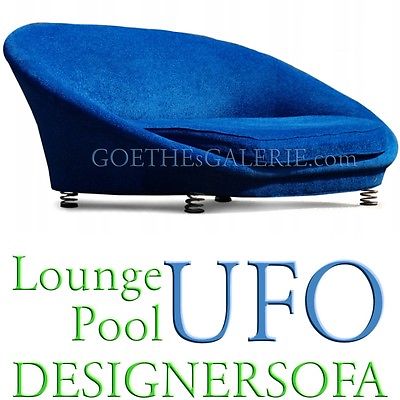 Pool Ufo Sofa Bretz Designklassiker blau