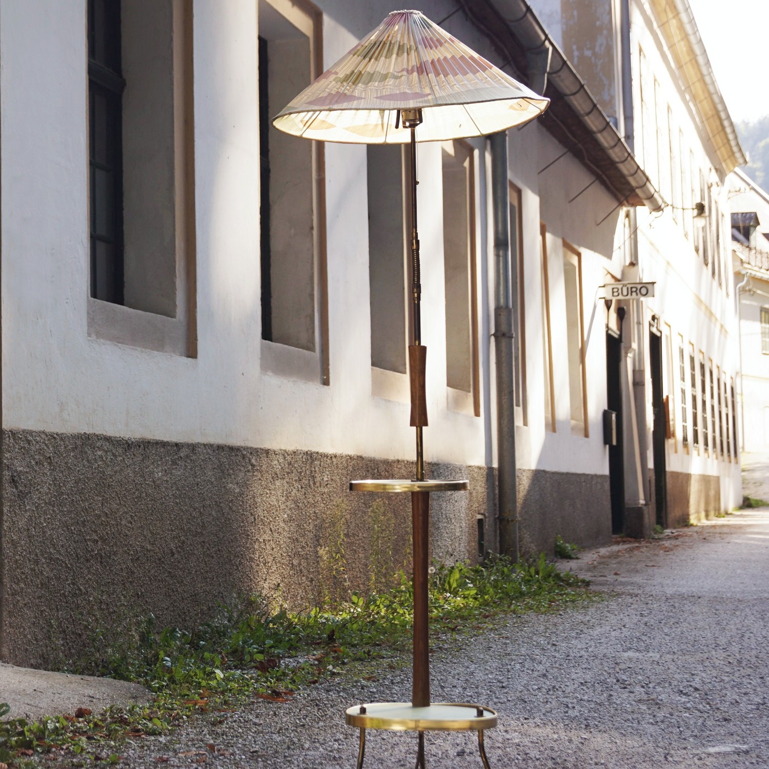 antike Nierentischlampe Leuchter Midcentury Lampe Rockabilly 50s 60s Design Stehlampe Original Vintage pastell