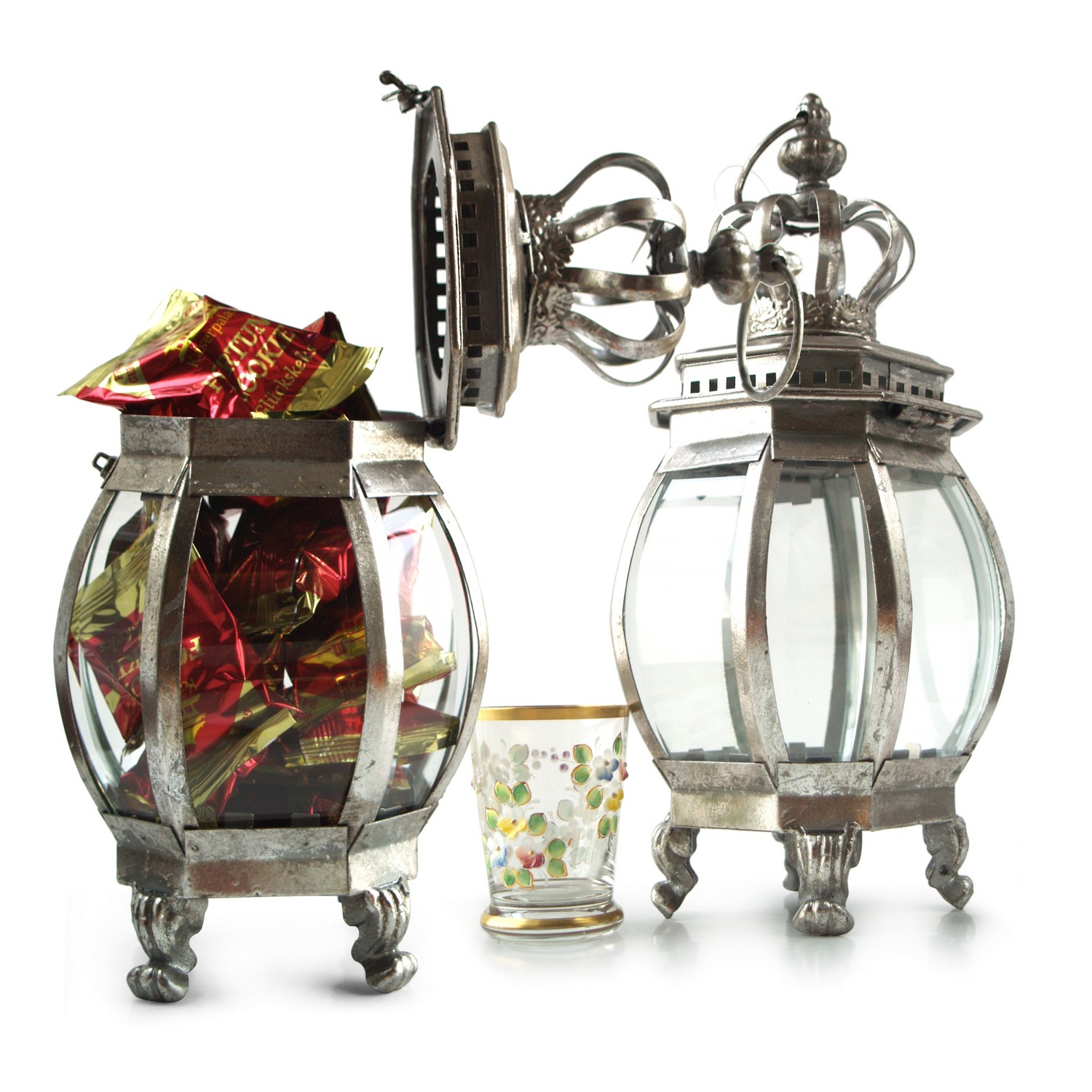 Laterne Metall Glas