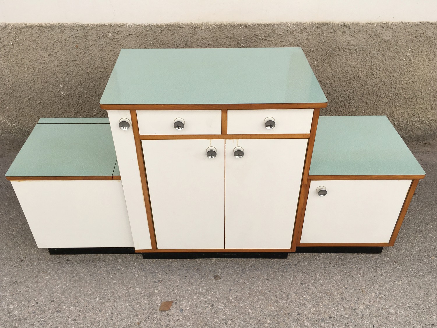 Küchensitzbank Retro Schrank Küche Vintage 50er-Jahre Midcentury Kommode