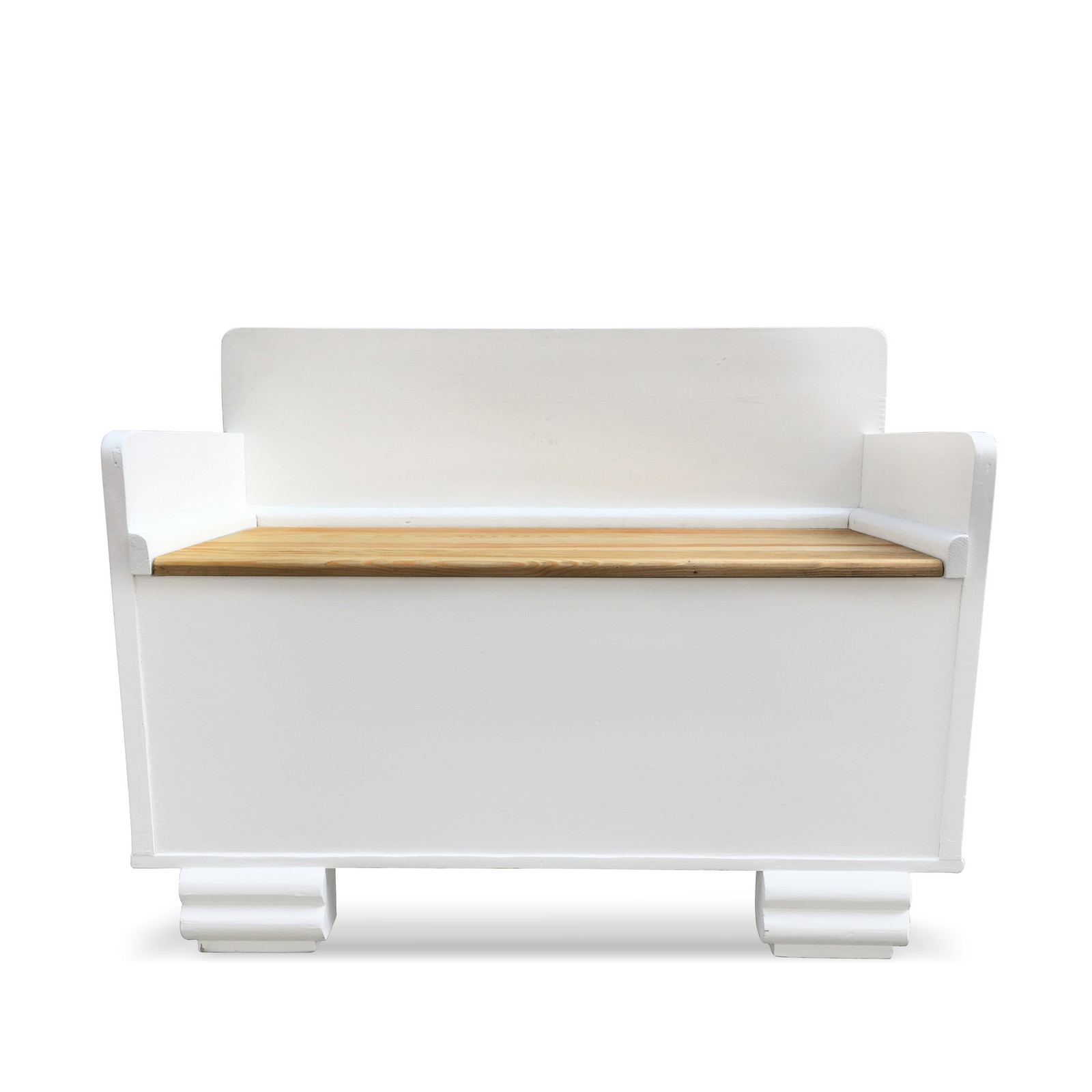 Vintage Küchensitzbank weiß