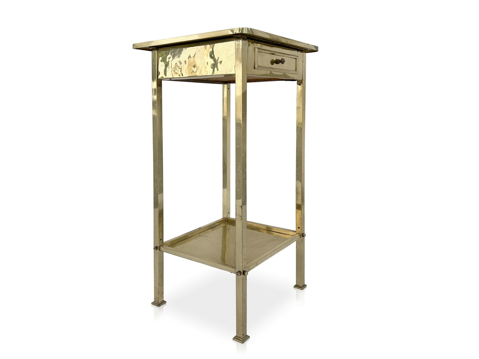 Antiker Beistelltisch Nachttisch Messing Jugendstil glänzend Antiker Tisch Jugendstil Messing Konsole Möbel