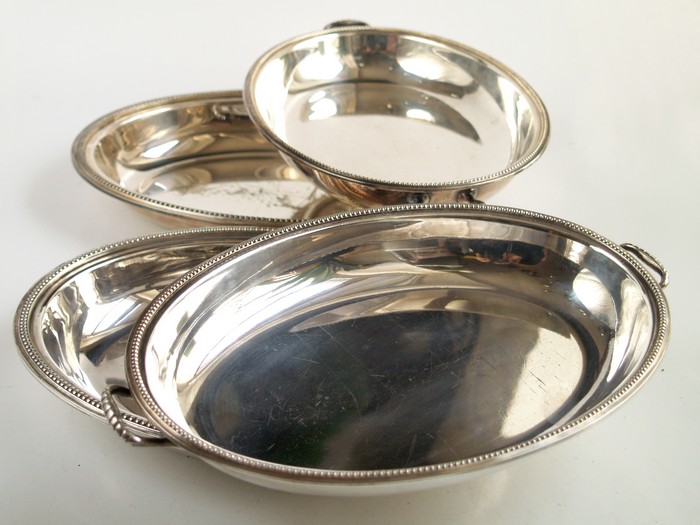 Servierplatte versilbert Warmhalteglocke Chafing Deckel Vintage