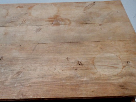 antike Naturholz Kommode