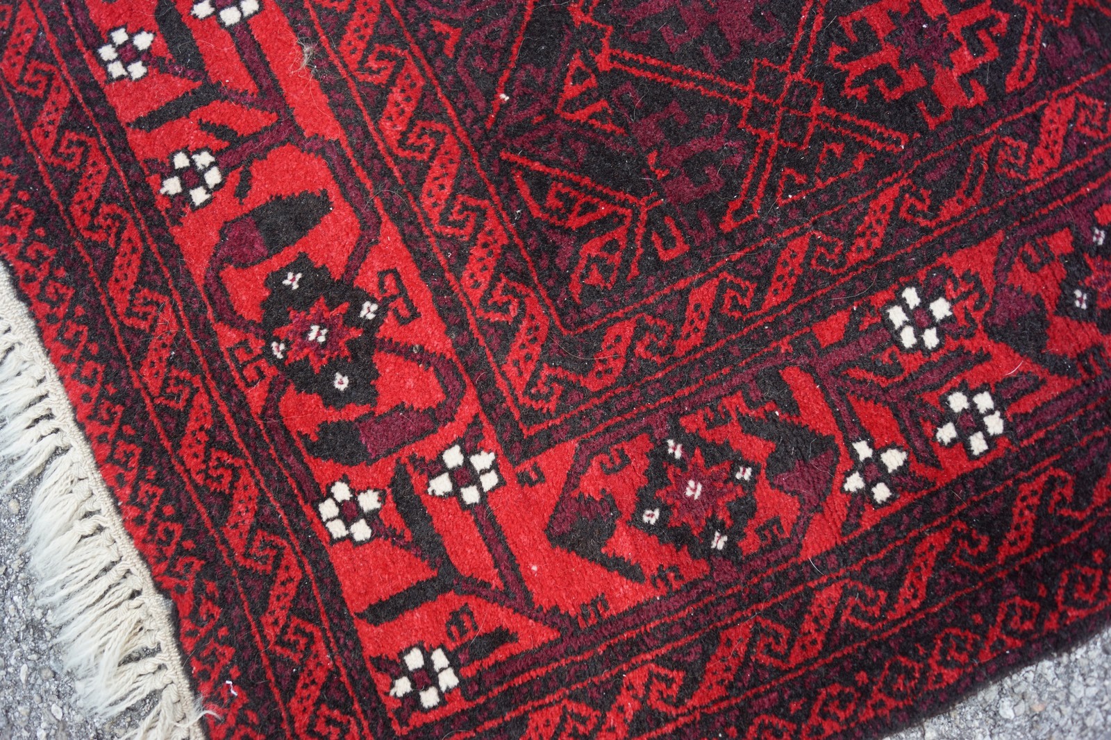 Teppich antik handgeknüpfter Persischer Orientteppich RARITÄT! Turkmanish