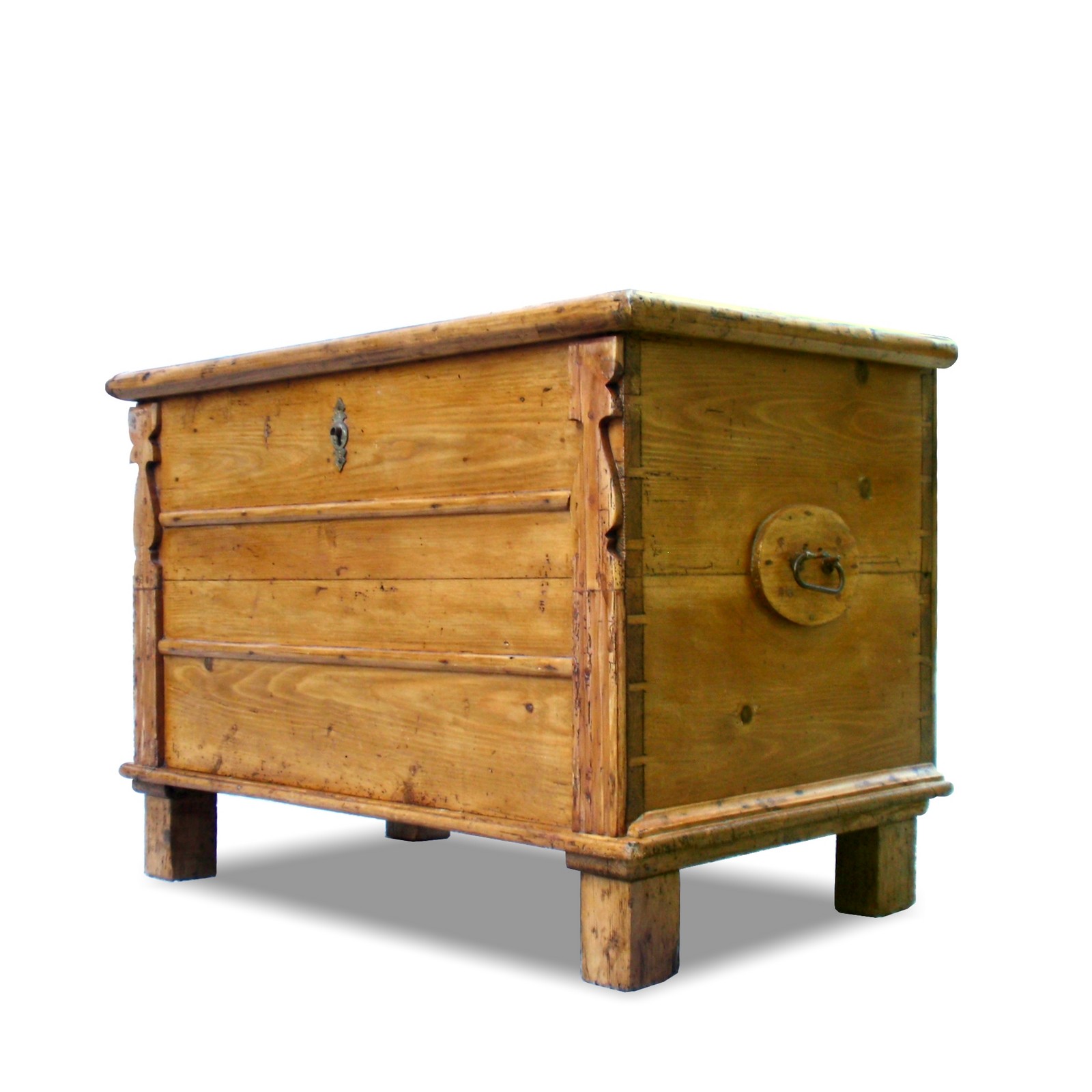 Truhe Bauerntruhe Weichholz antik provinziell Truhe antik