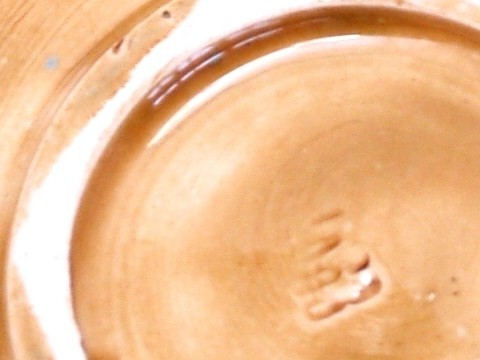 antike Majolika Blattschale Blattteller Keramik BLATT Teller