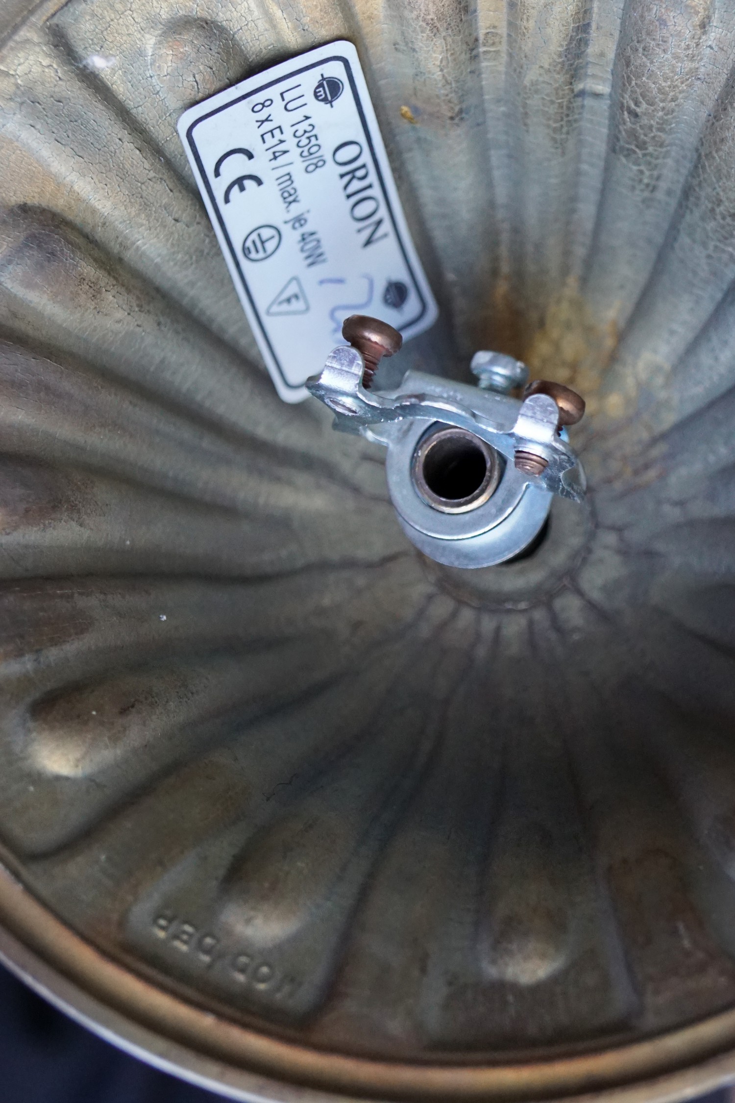 Großer Kronleuchter Barockstil 10-flmg Ausstellungsstück Orion Vienna Antiquestyle Ceiling handmade artisan Design messing bronze guss