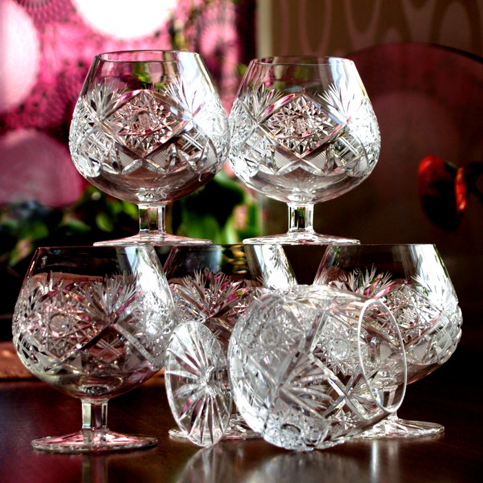 Bleikristallgläser handgeschliffen