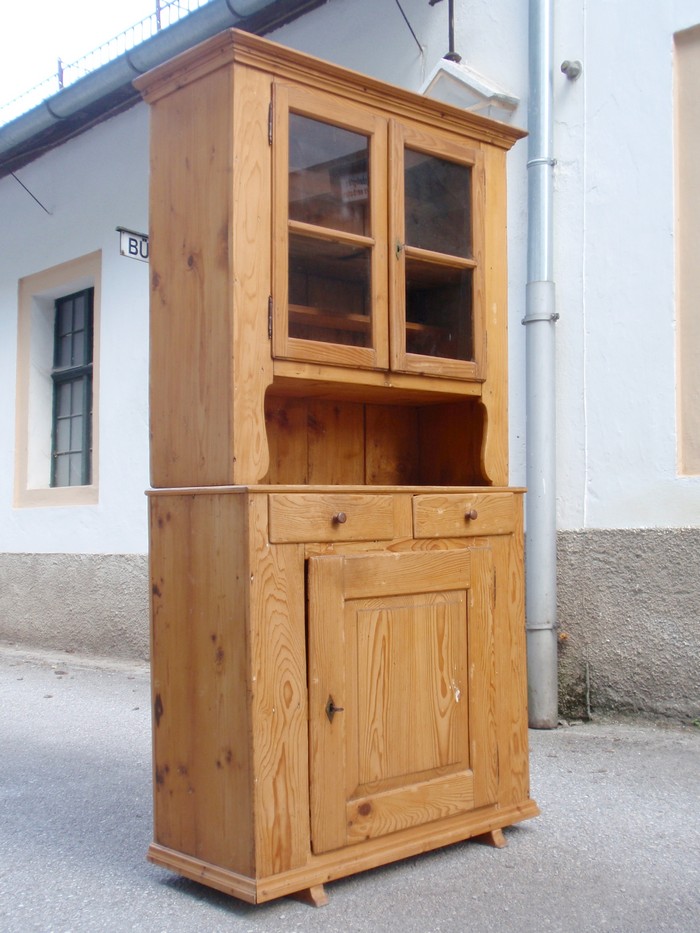 Schrank Vollholz Küche alt