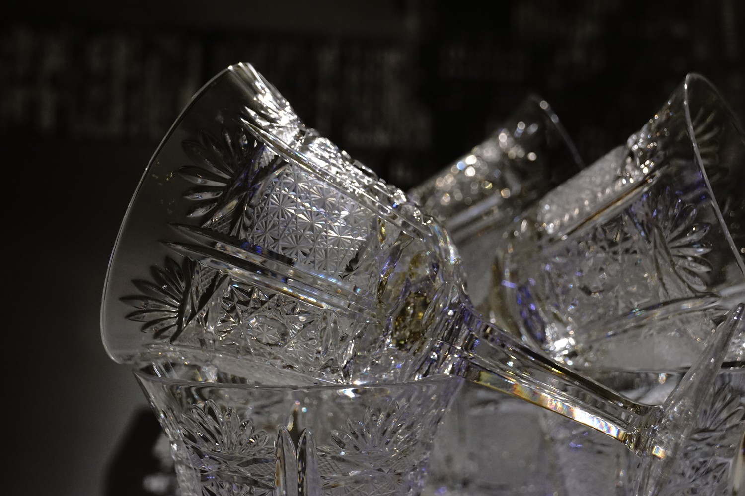 Bleikristall Burgunder Gläser Kristall Weingläser Kristallgläser geschliffen schwer