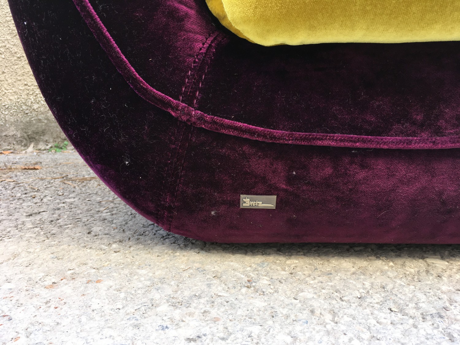 Bretz Sessel CUPCAKE Stuhl Designsessel Original violett gold