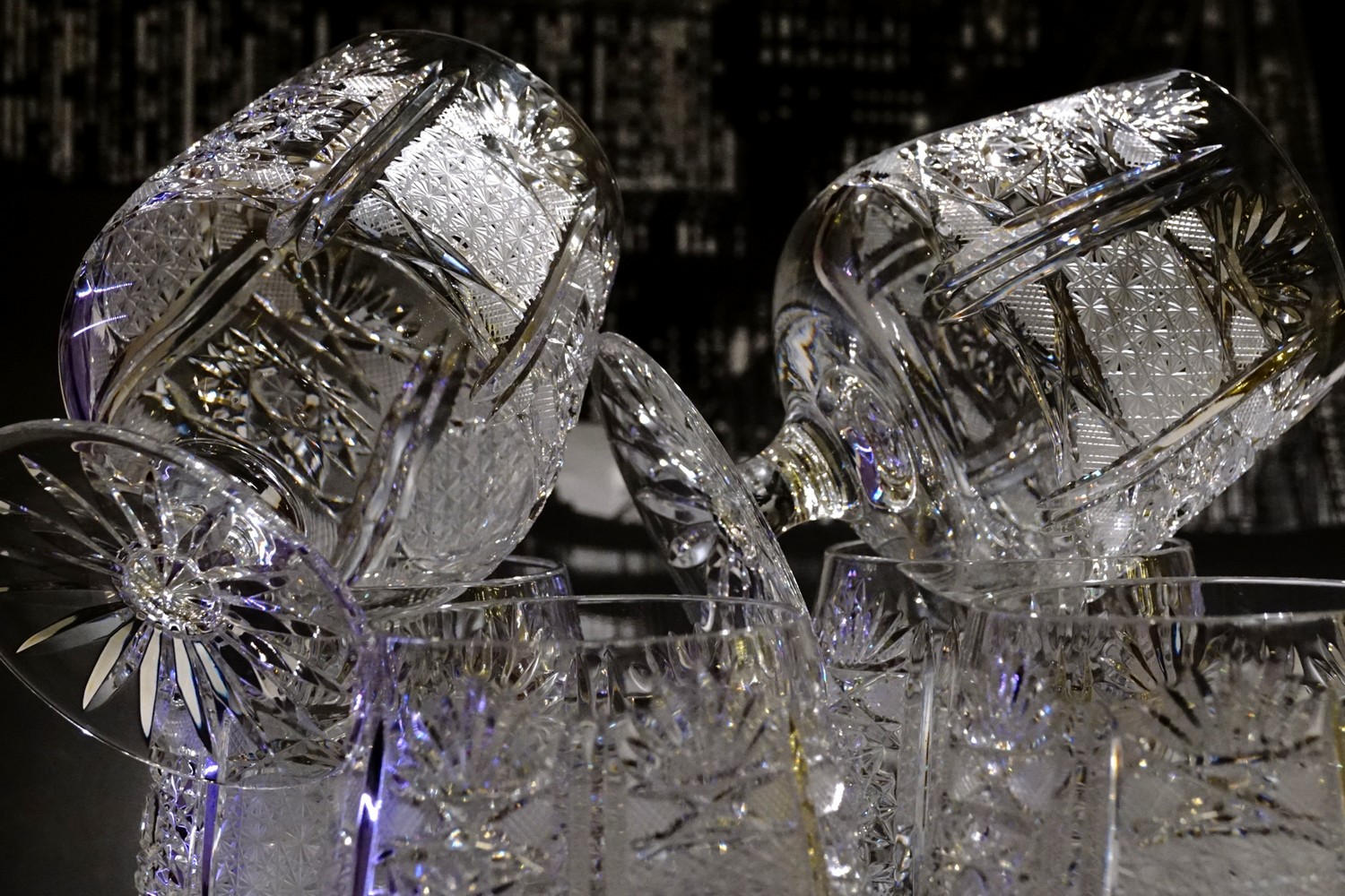 Bleikristall nosing Gläser Vintage neuwertig Cognak Whisky schwer