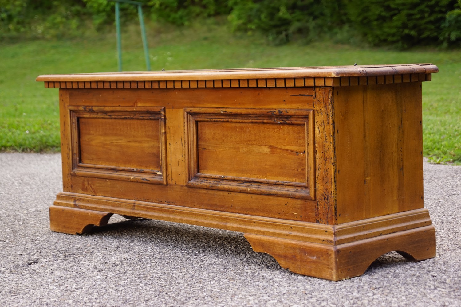 Truhe Antikstil Sitztruhenbank Altholz Landhausstil