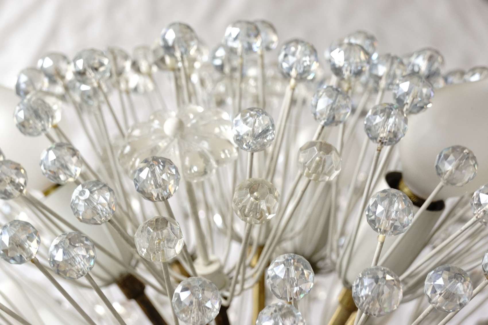 Deckenlampe Emil Stejnar Design Wandlampe Pusteblume Snowball Vintage Kristalle