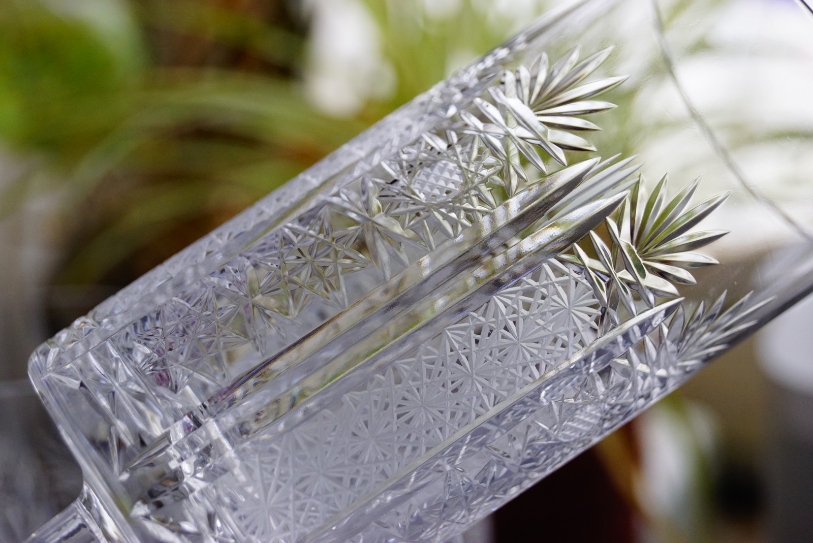 crystal champagne glas bold cut vintage Design