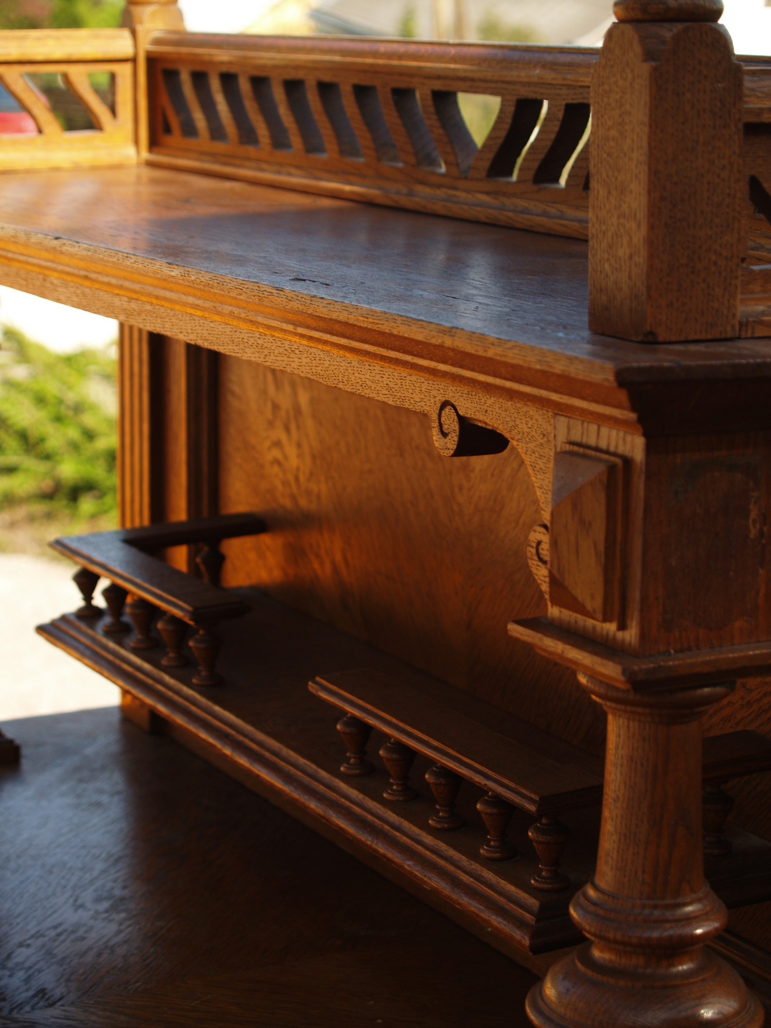 Buffet Schrank Anrichte Möbel antik Regal Holz Vollsäulen Kommode Konsole