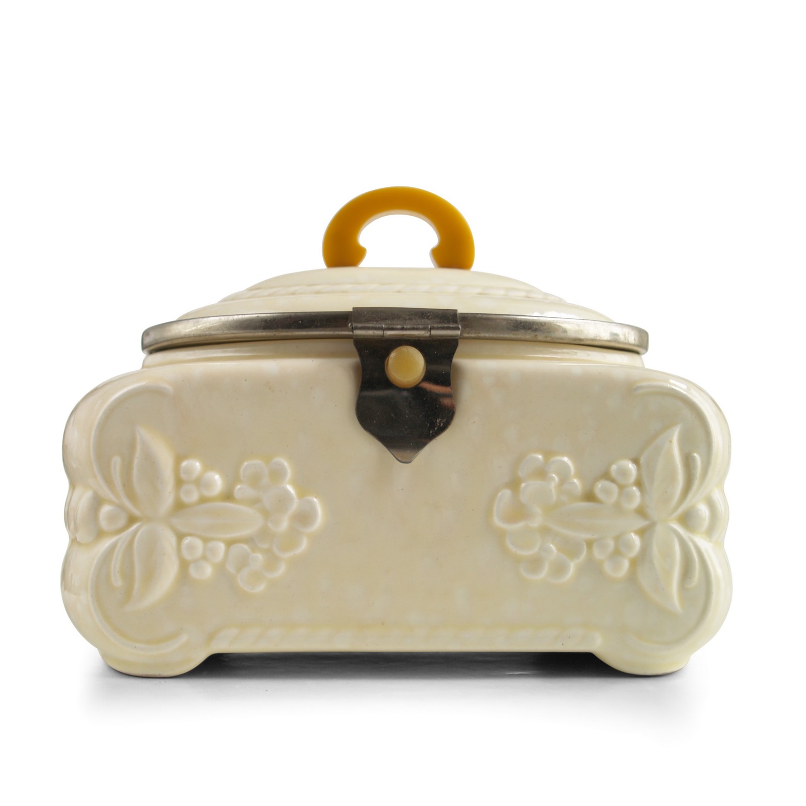 Keksdose Vintage Artdeco Creme Keramik