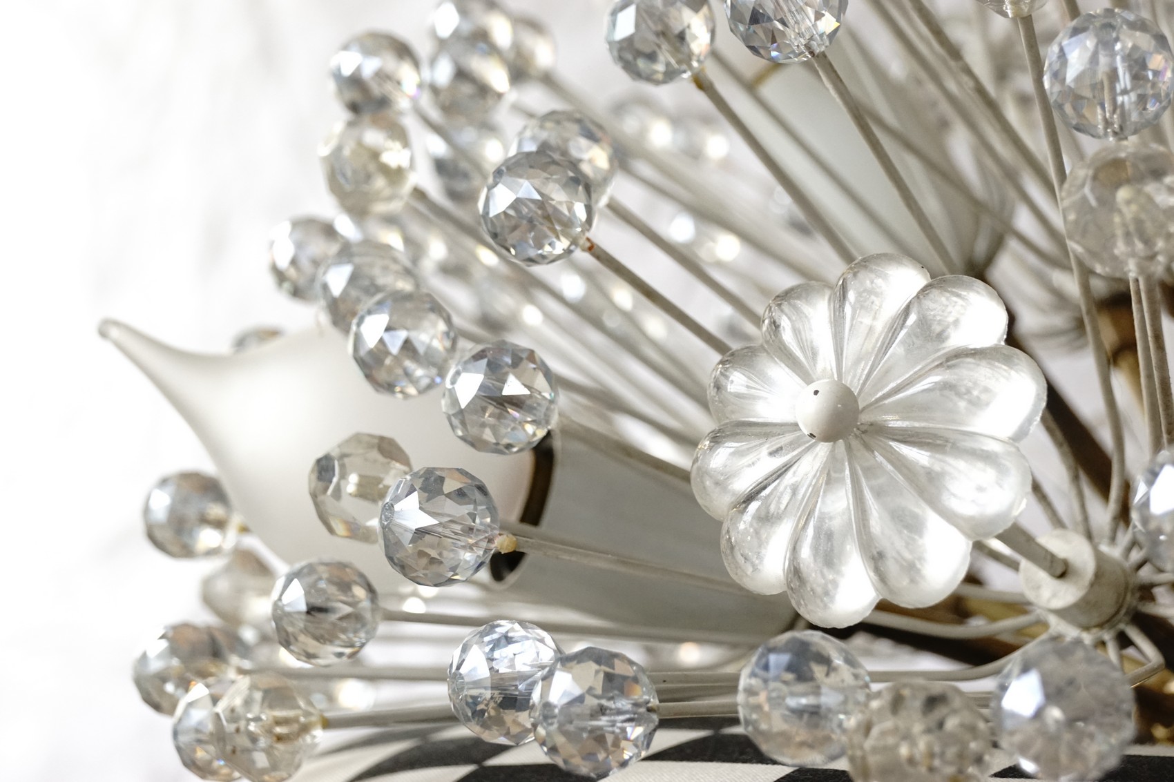 Deckenlampe Emil Stejnar Design Wandlampe Pusteblume Snowball Vintage Kristalle