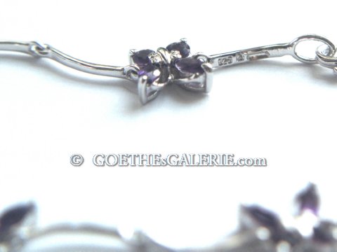 925 Silber Amethyst Armband