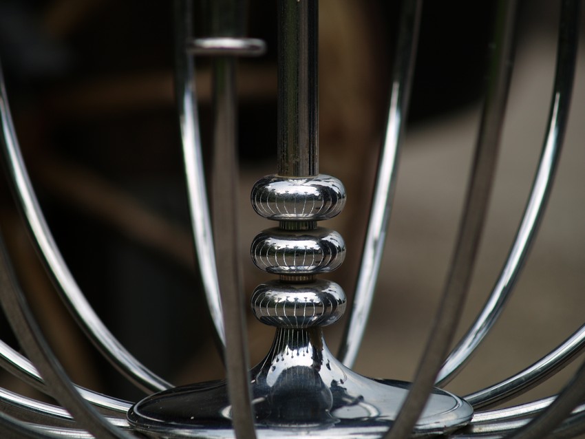 Artdeco Kronleuchter Chrom antik Hängelampe