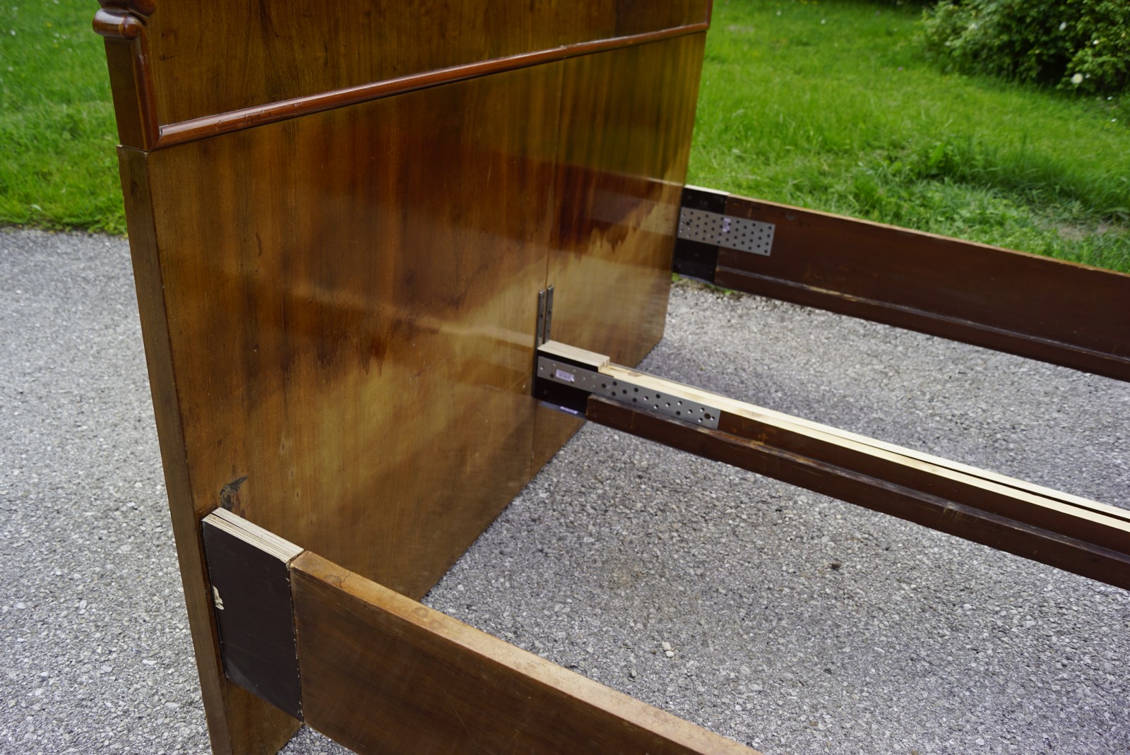 Bettrahmen Barockstil antik Doppelbett vintage