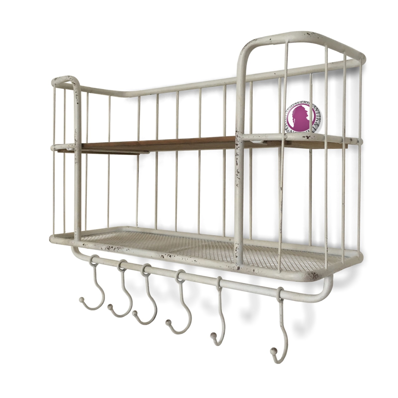 Regal Eisenregal Küchenschrank weiß Holz Metall Industrial-Style Regal Eisenregal Küchenschrank weiß Holz Metall Industrial-Style