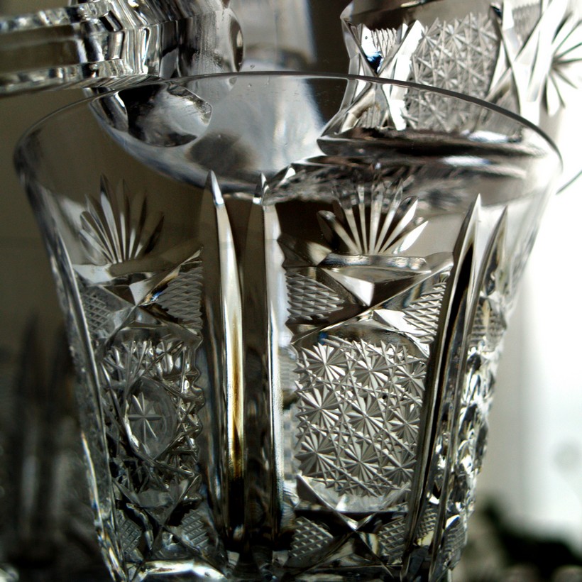 Bleikristall Gläser Burgunder