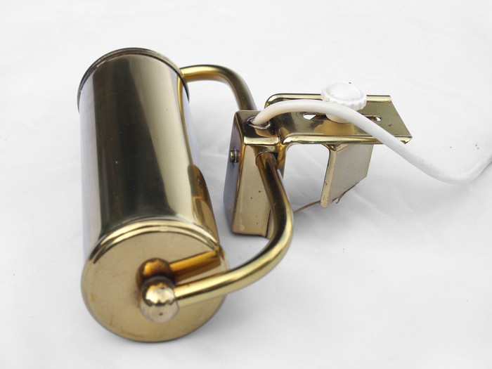 Klemmlampe Messing