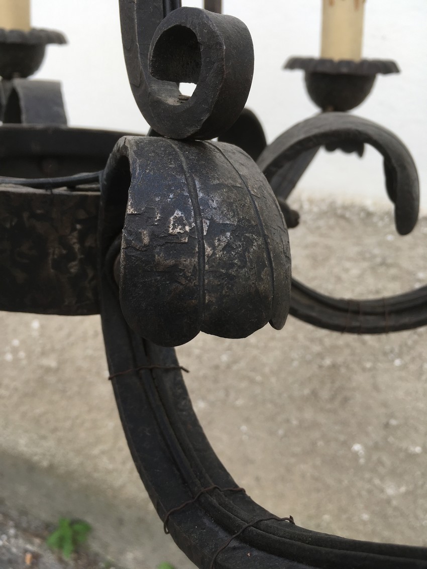Kronleuchter Eisen Refektoriumstisch-Lampe