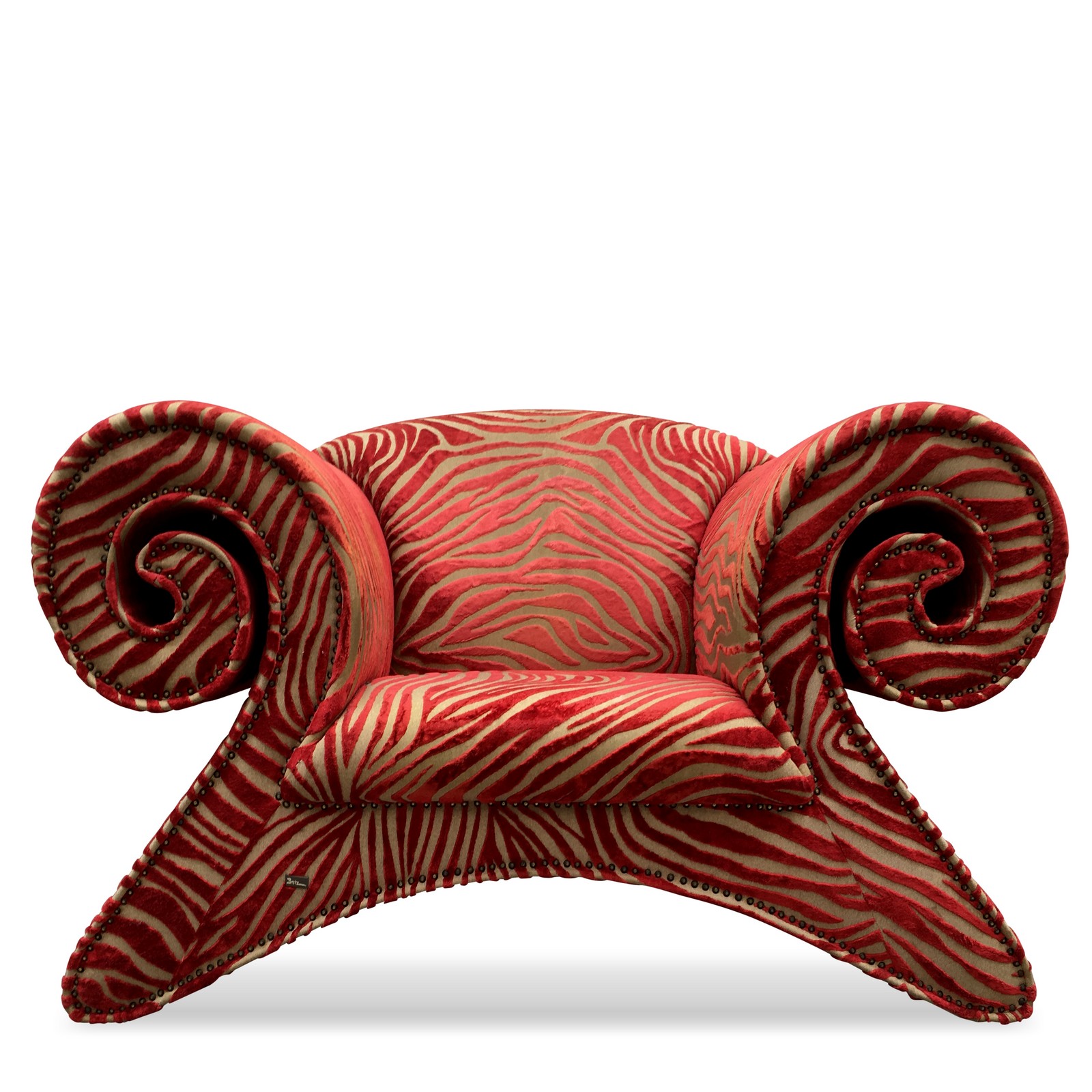 Bretz Zebra rot Mammut Stuhl Sessel orange