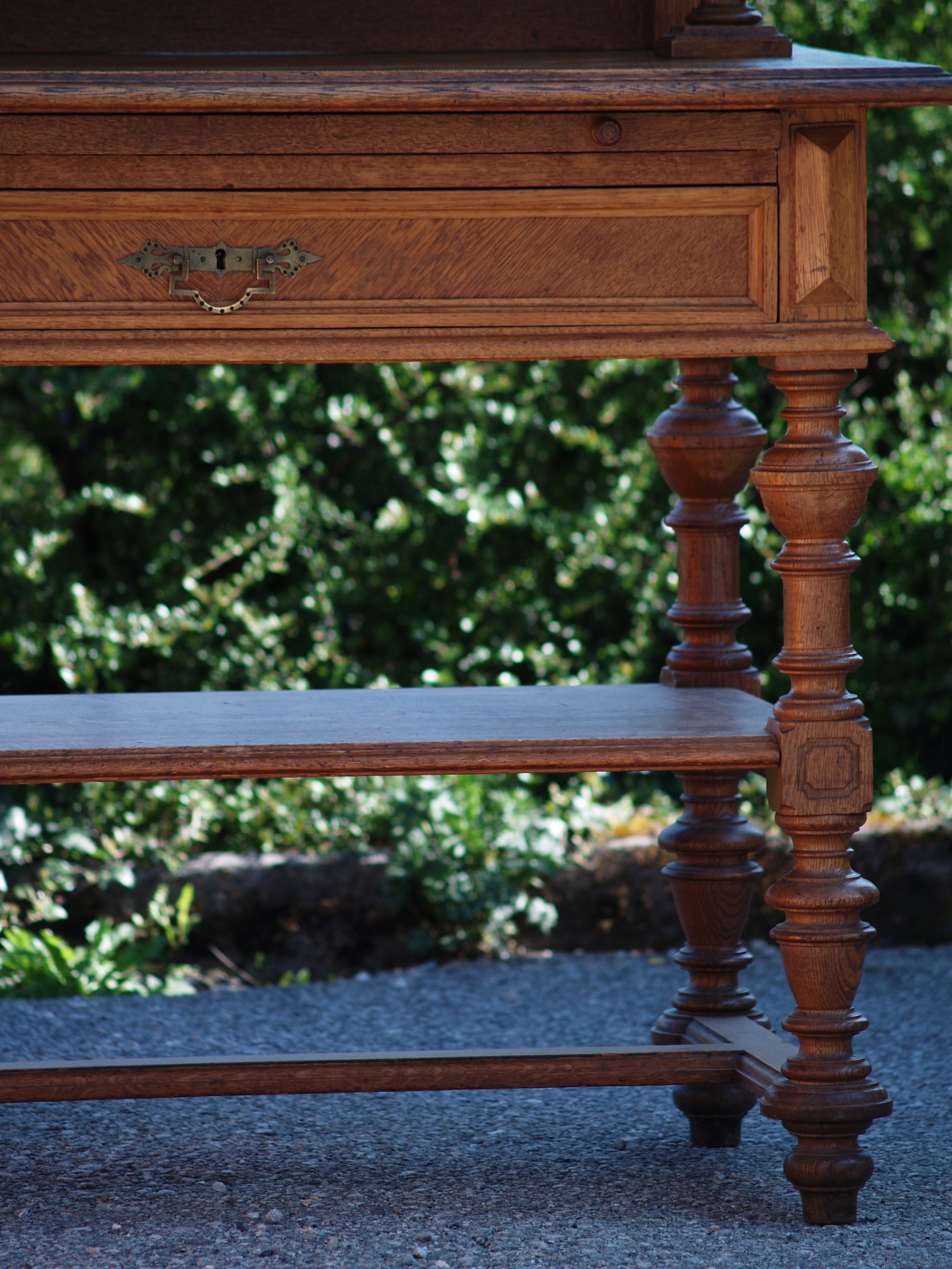 Buffet Schrank Anrichte Möbel antik Regal Holz Vollsäulen Kommode Konsole