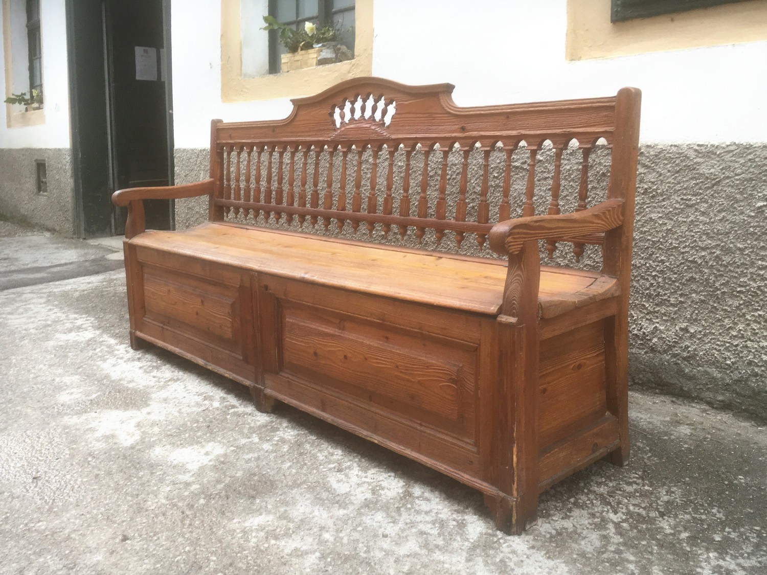 Küchensitzbank antik Truhenbank Truhensitzbank Landhausstil Küchenbank