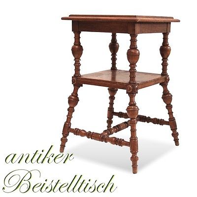 kleiner Tisch Vollholz Beistelltisch Gründerzeit Blumentisch antik TOP in Schuß