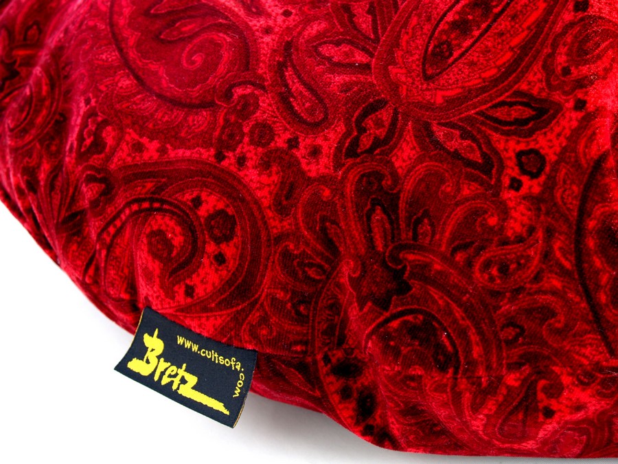 Bretz Kissen Paisley rot rund