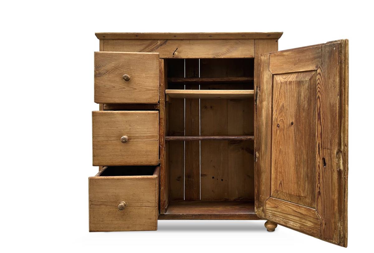 Almerl Bauernschrank antiker Küchenschrank Altholz Geschirrschrank rustikale Antiquität Bauernmöbel kaufen