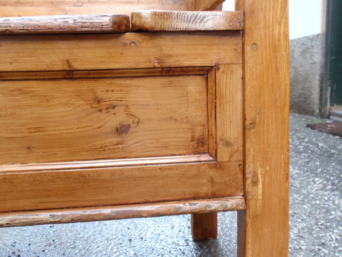 Weichholz Truhenbank