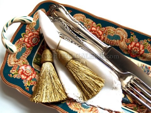 Bommel goldfarben neu