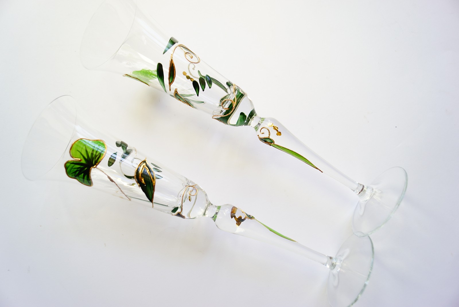 Nagel Sektgläser Ginko Traumwelten Vintage Bleikristall Sektflöten