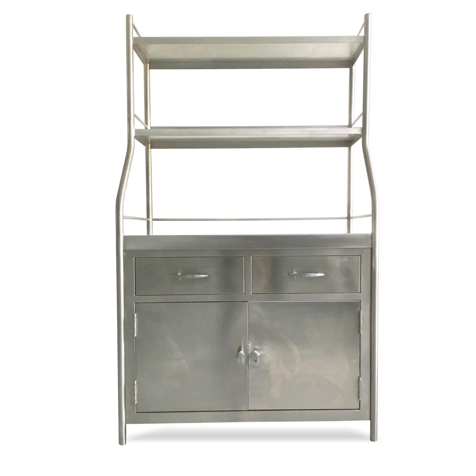 Edelstahl Nirosta Anrichte mit Regal Kommode Küchenschrank Küchenschrank Edelstahl