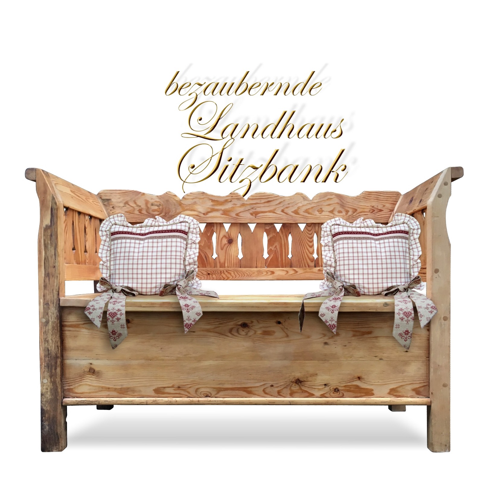 Truhenbank Sitztruhe klein Küchenbank Sitzbank Landhausstil Sitzbank Weichholz