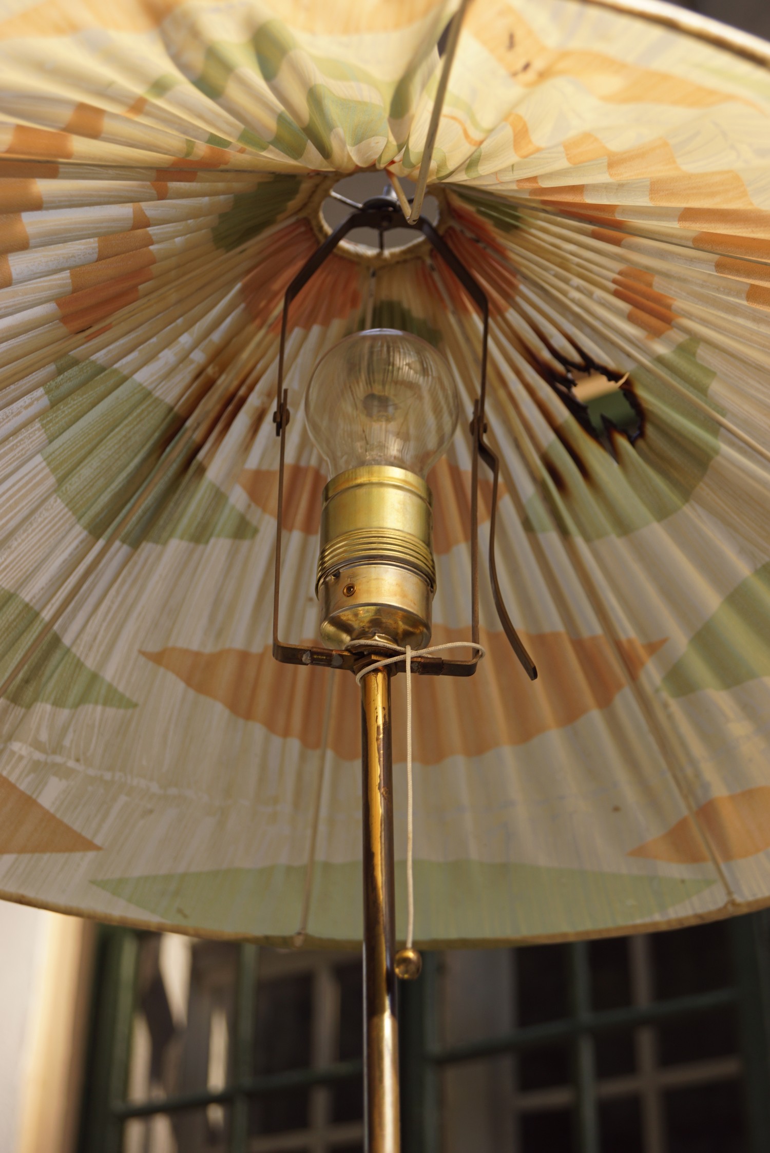 antike Nierentischlampe Leuchter Midcentury Lampe Rockabilly 50s 60s Design Stehlampe Original Vintage pastell