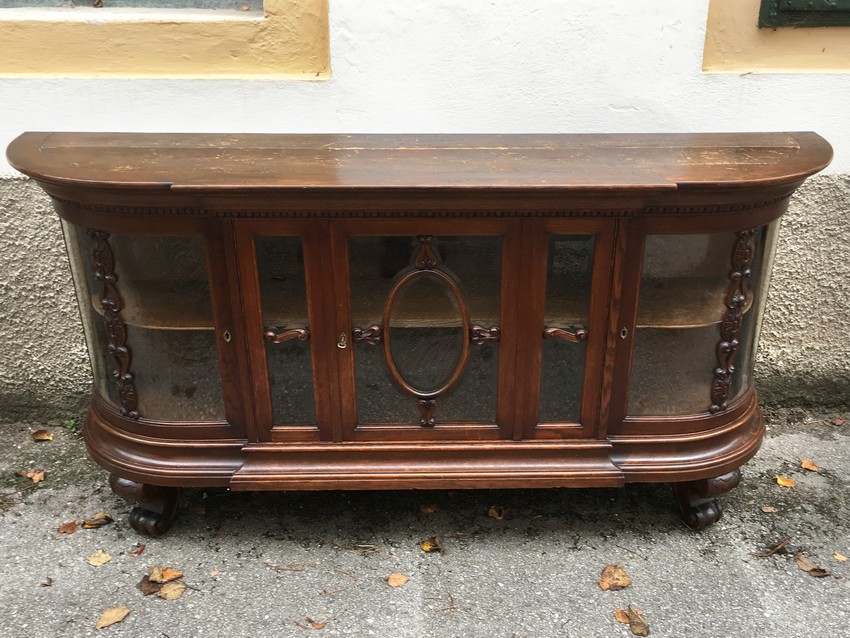 Sideboard antik verglast