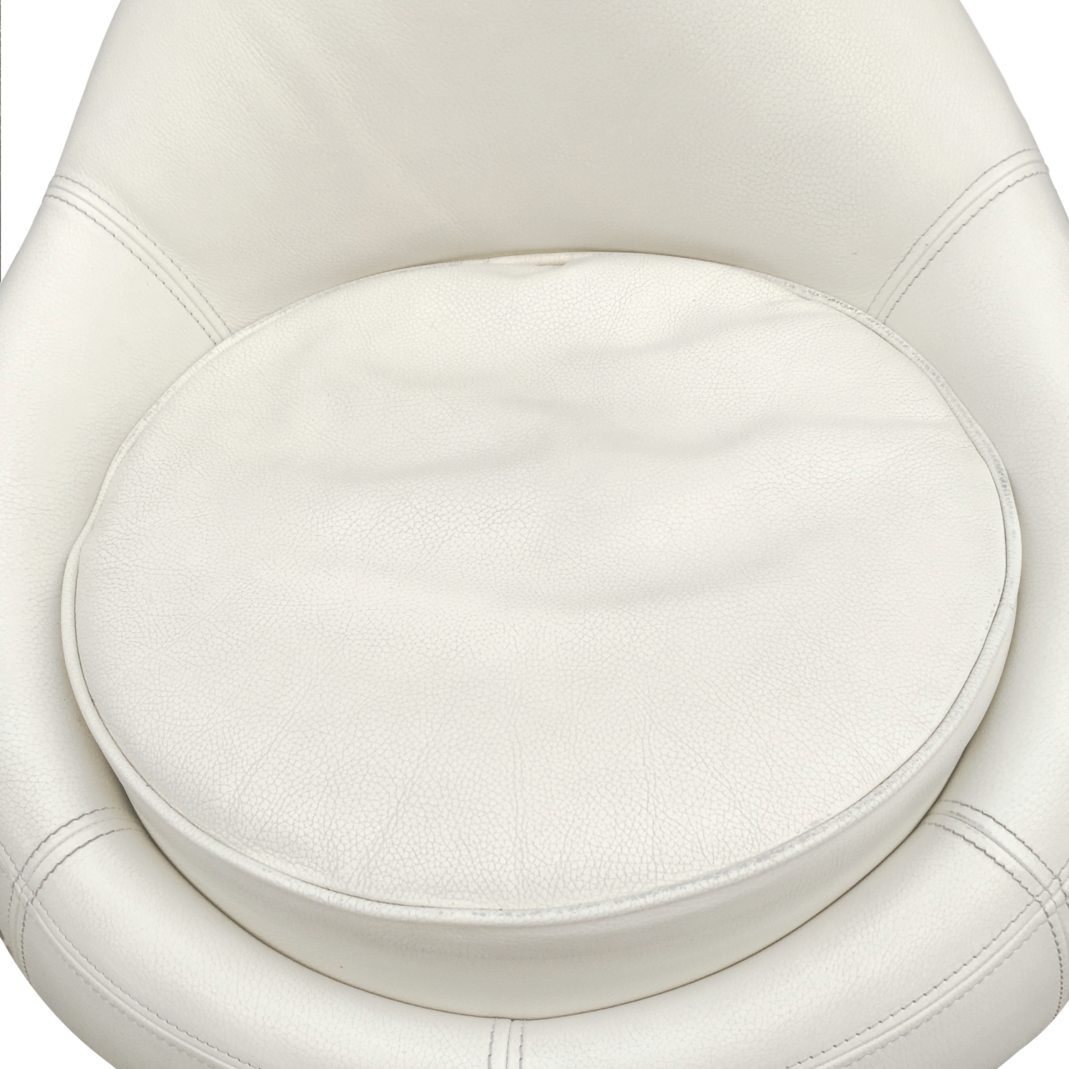 Bretz Sessel Jeannie Leder weiß creme Stuhl Designklassiker gebraucht