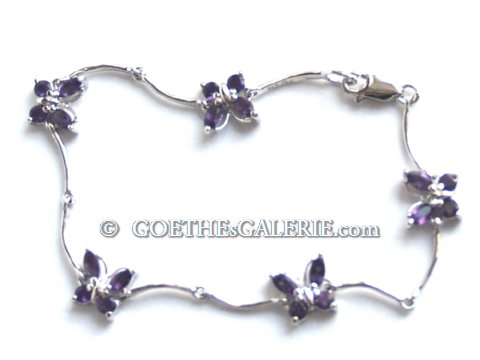 925 Silber Amethyst Armband