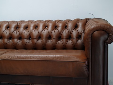 Chesterfield Leder Sofa