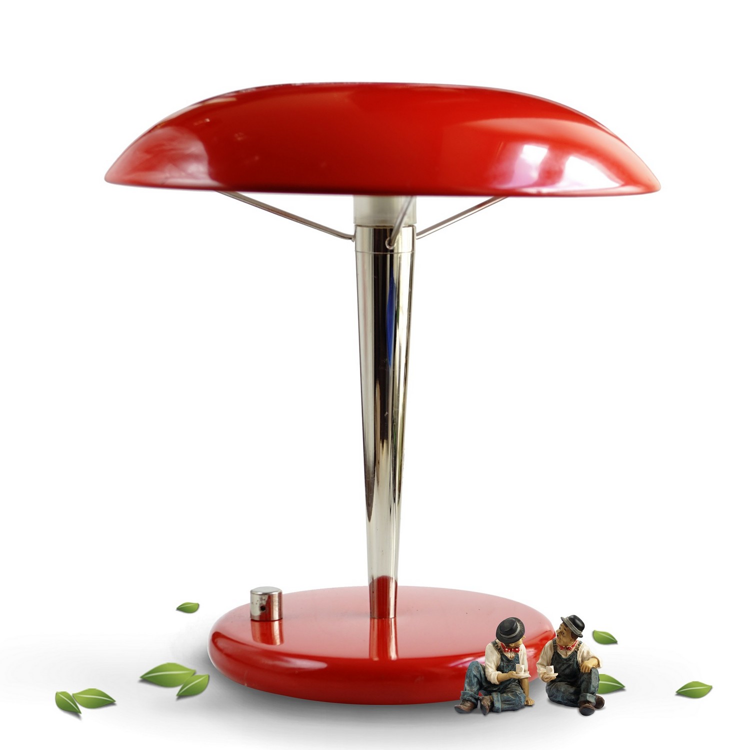 Tischlampe Tischleuchte Holtkötter Pilzlampe dimmbar Vintage Retro rot Original Tischlampe Tischleuchte Holtkötter Pilzlampe dimmbar Vintage Retro rot Original