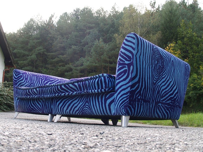 Bretz Sofa Monster blau Zebra