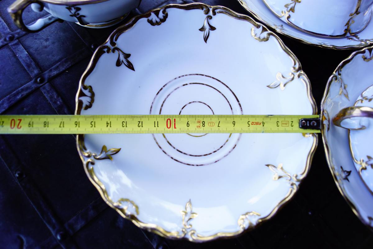 Antikes Porzellan Barock Goldrand Maße